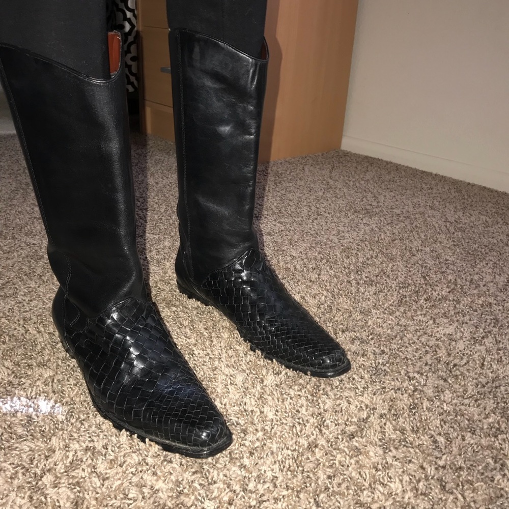 Unisa braided leather boots